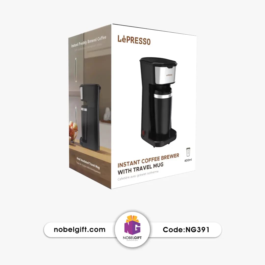 اسپرسو ساز تبلیغاتی با ماگ سفری LEPRESSO — تصویر ۲