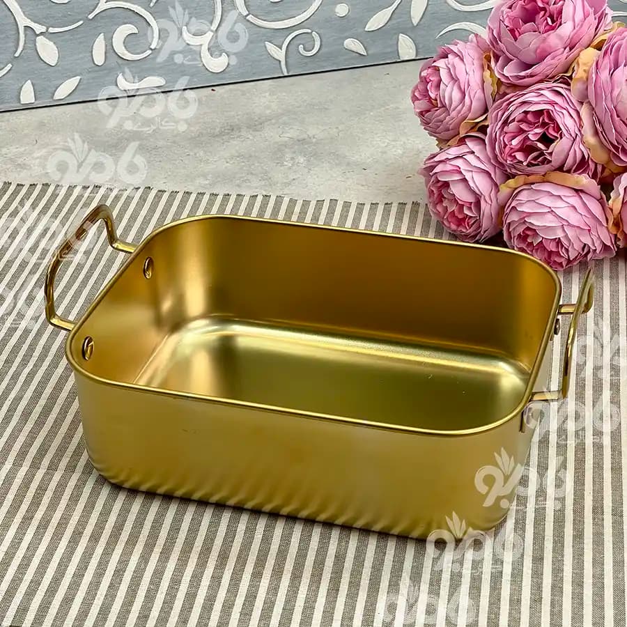 تابه مستطیل گود دو دسته بزرگ