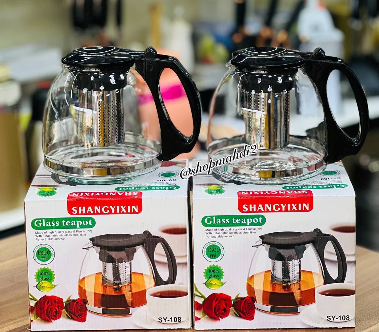 قوری پیرکس 1300 میلی لیتر شانگیکسین مدل SY-108