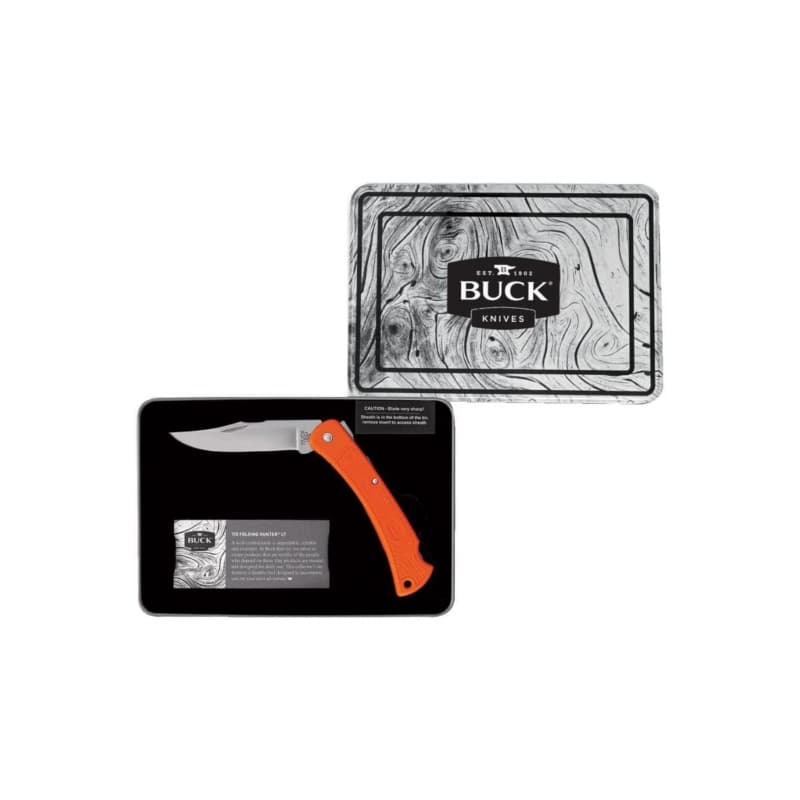 چاقو تاشو باک 110 اسلیم هانتر نارنجی آمریکایی buck 110 slim — تصویر ۲