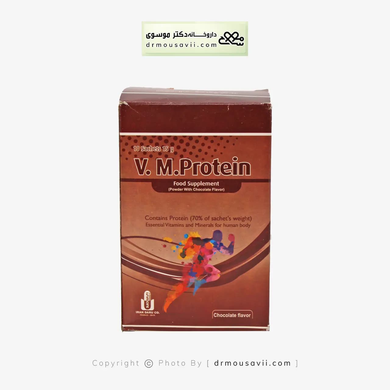 ساشه وی ام پروتئین ایران دارو 10 عددی — تصویر ۴