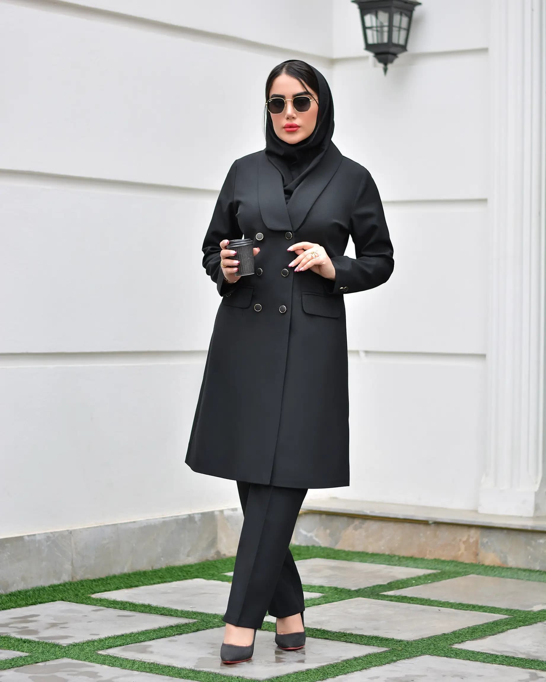 مانتو شلوار اداری زنانه مدل جلوه — تصویر ۴