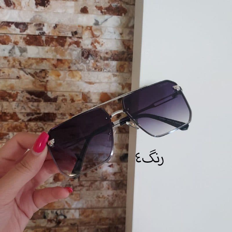 عینک آفتابی مردانه شیشه سنگی برند cartier — تصویر ۶