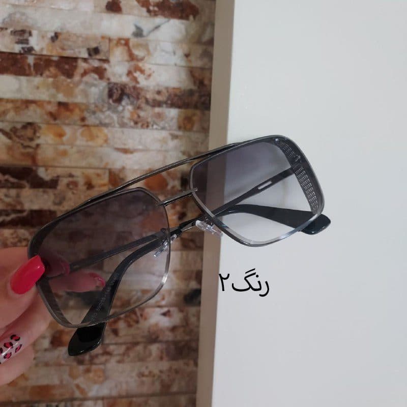 عینک آفتابی اسپرت مردانه و زنانه شیشه سنگی — تصویر ۵