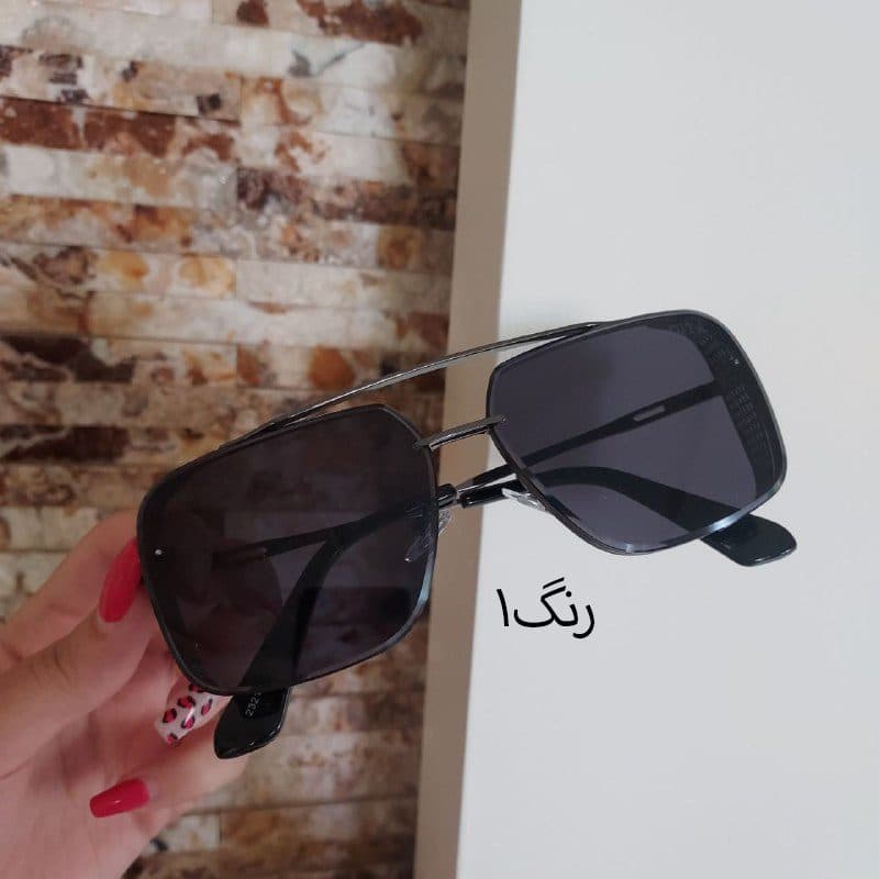 عینک آفتابی اسپرت مردانه و زنانه شیشه سنگی — تصویر ۴