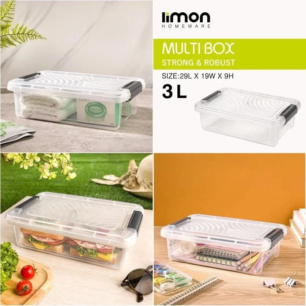 باکس مستطیل لیمون 3 لیتر کد 239500 — تصویر ۲