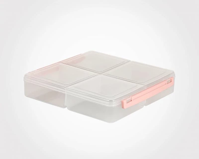 ظرف فریزری لیمون چهار خانه بزرگ (الوان) کد 22835