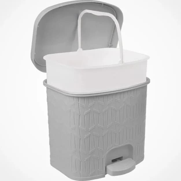 سطل مربع لیمون بامبو کوچک 3 لیتری (الوان) کد 206435 — تصویر ۲