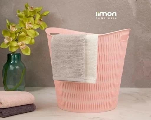 سبد رخت گرد لیمون بامبو (الوان) کد 140035