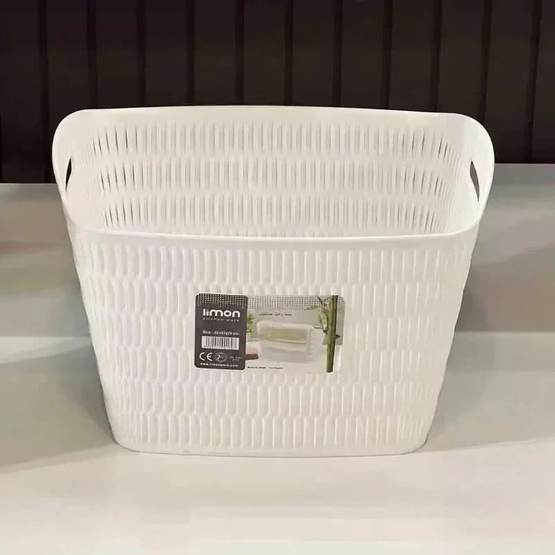 سبد رخت مستطیل لیمون بامبو (الوان) کد 139435 — تصویر ۲