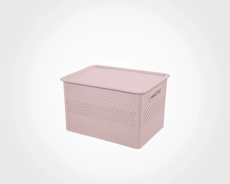 باکس نظم دهنده لیمون درب‌دار بزرگ طرح بافت (الوان) کد 215835
