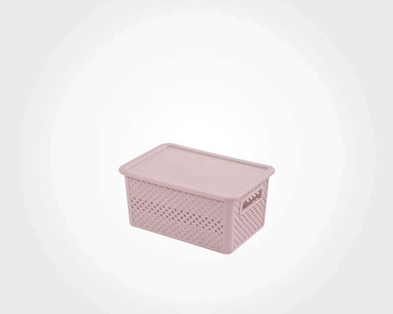 باکس نظم دهنده لیمون درب‌دار کوچک طرح بافت (الوان) کد 215635