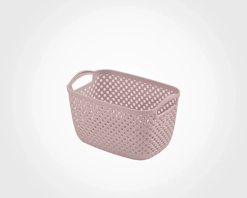 سبد مستطیل کوچک لیمون طرح بافت (الوان) کد 214035