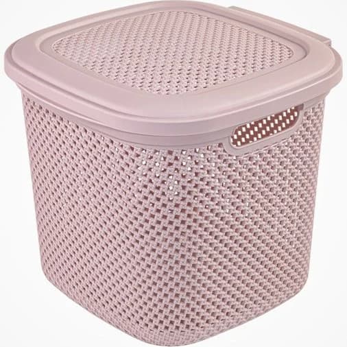 سبد رخت لیمون درب دار کوچک طرح بافت (الوان) کد 213535 — تصویر ۲