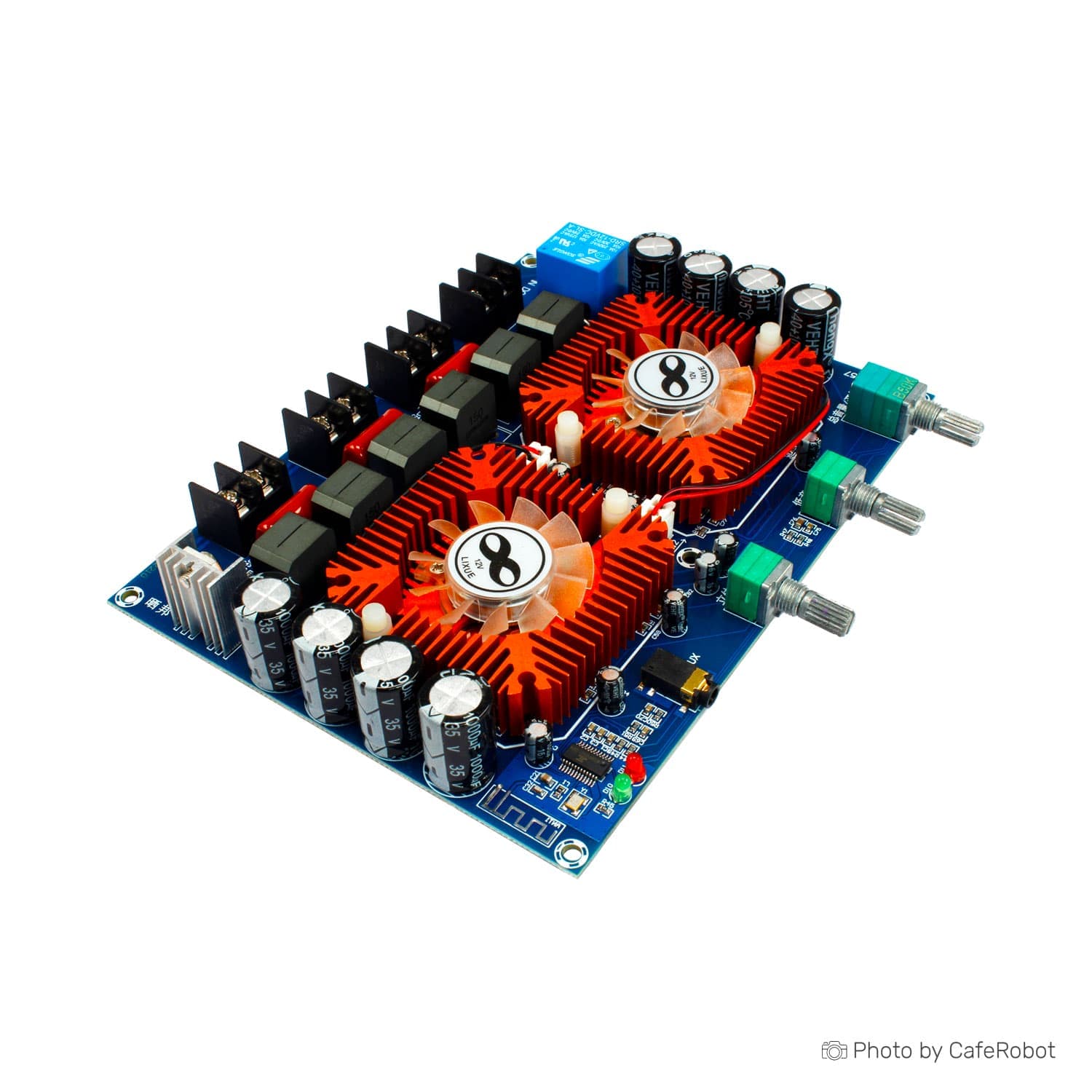 ماژول بلوتوث 5.0 صوتی 2.1 کانال 2×160+220W تراشه TDA7498E — تصویر ۲