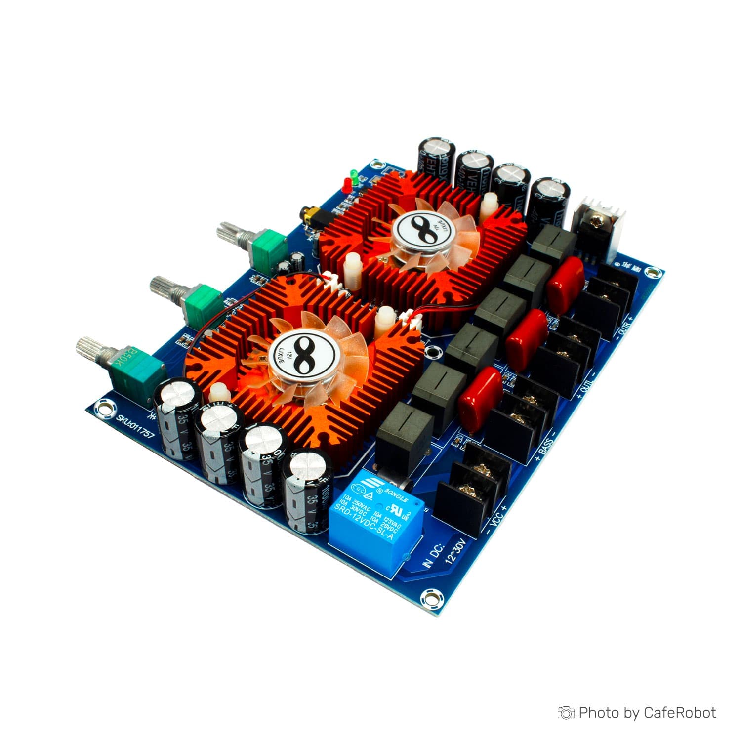 ماژول بلوتوث 5.0 صوتی 2.1 کانال 2×160+220W تراشه TDA7498E