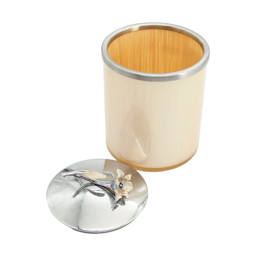 بانکه شیشه ای در دار کوچک رنگی گل لیلیوم کد 3230472 — تصویر ۳