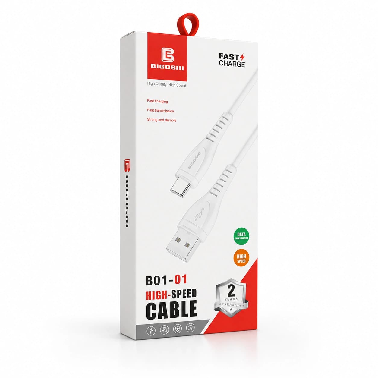 کابل فست شارژ usb to c برند BIBOSHI — تصویر ۲