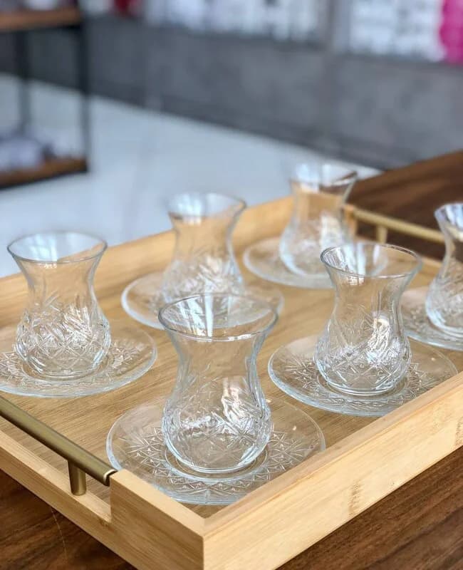 استکان نعلبکی 12 پارچه پاشاباغچه کد TIMELESS-96992 — تصویر ۲