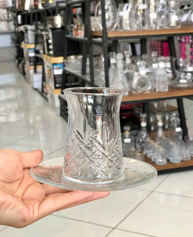 استکان نعلبکی 12پارچه پاشاباغچه کدTIMELESS — تصویر ۴
