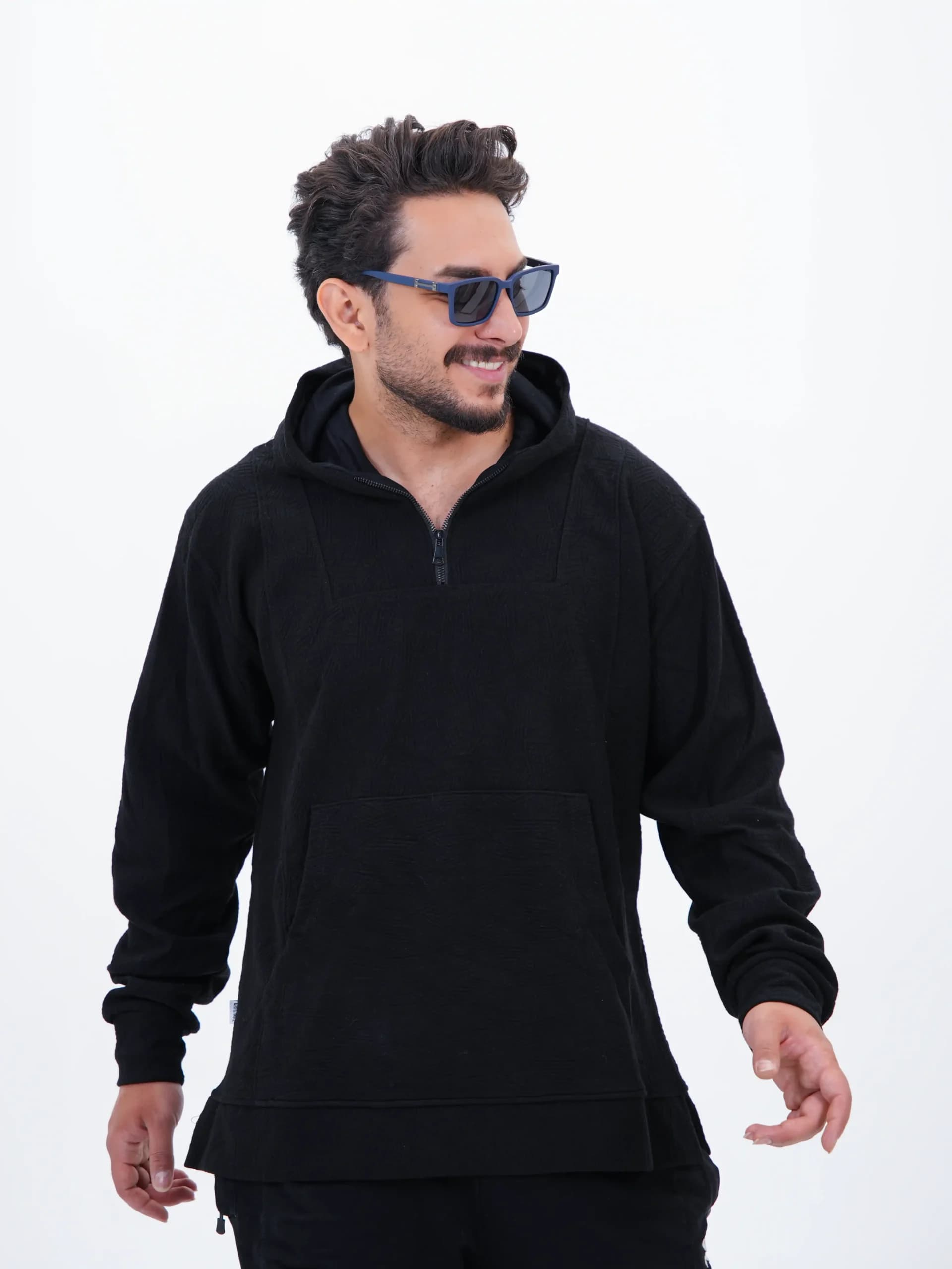 هودی مردانه پنبه طرح شجره کد 50239 — تصویر ۵