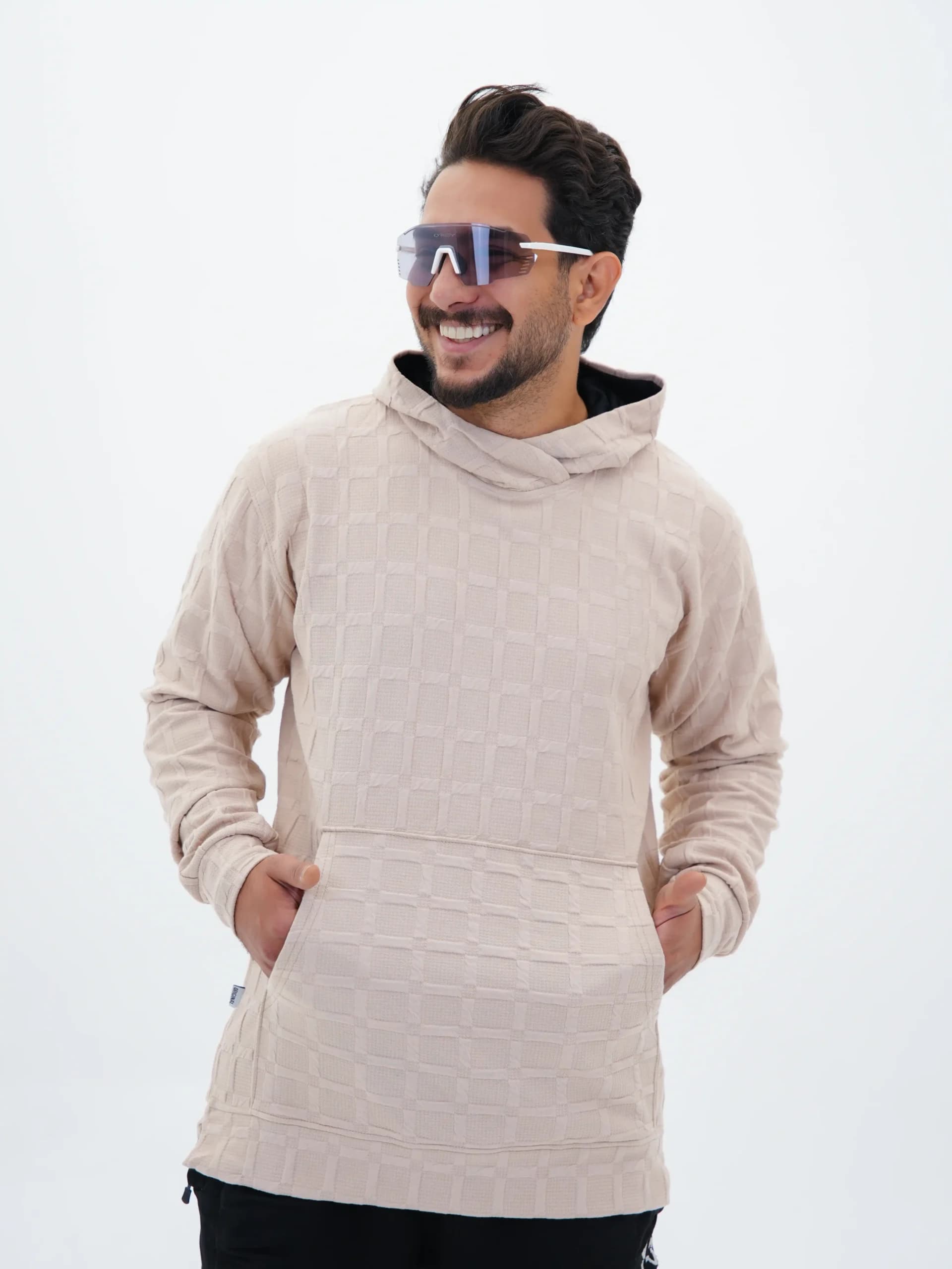هودی مردانه پنبه طرح مربع کد 50239 — تصویر ۸