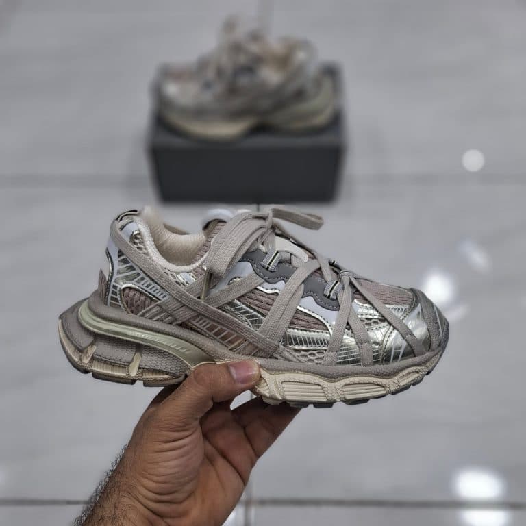 کتونی بچه گانه بالنسیاگا اسپایدر طوسی Balenciaga spider — تصویر ۲