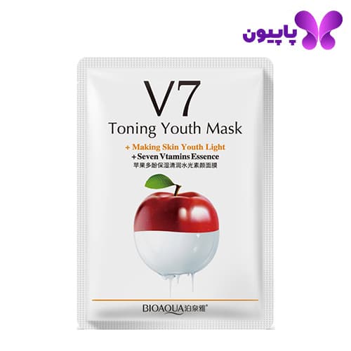 ماسک ورقه ای 7 ویتامین سیب بیوآکوا