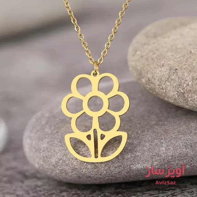 گردنبند گل فانتزی کد 101678