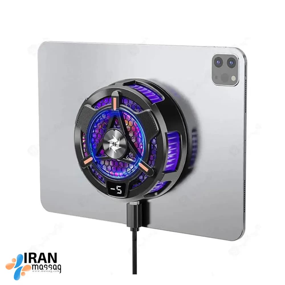 فن خنک کننده تبلت و آیپد مدل SL-06 | با فن رادیاتوری و اتصال مگنتی — تصویر ۲