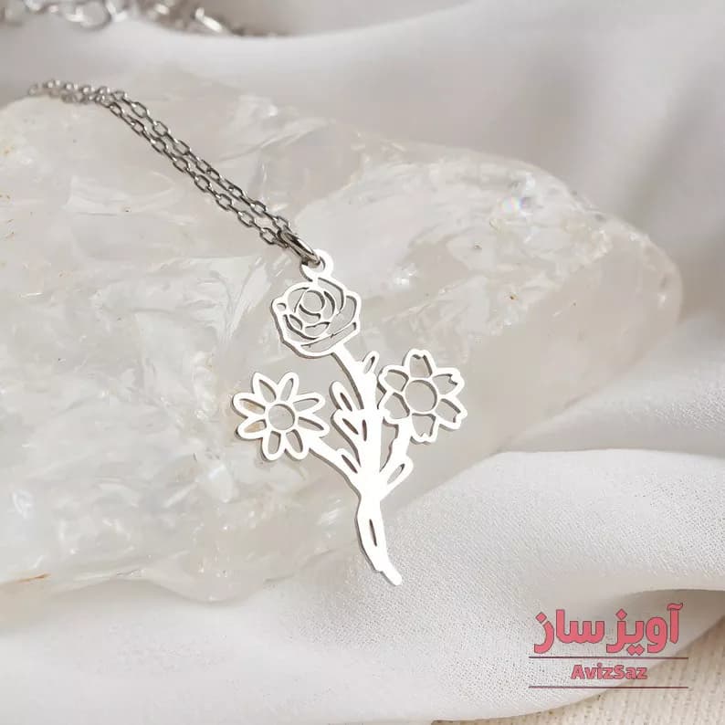 گردنبند دسته گل کد 101675