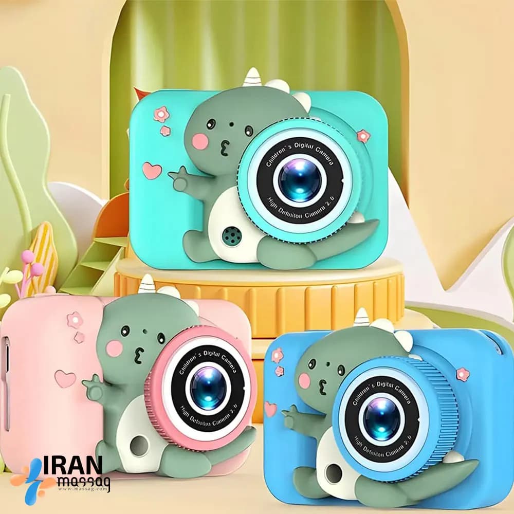 دوربین عکاسی و فیلمبرداری کودک طرح دایناسور مدل Q2N | دوربین 12 مگاپیکسل — تصویر ۲