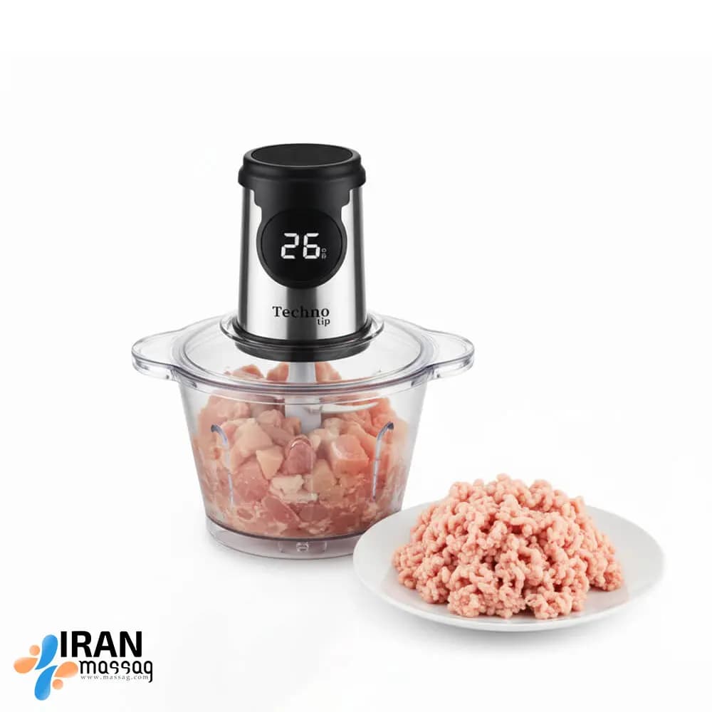 خردکن برقی مدل TC- 11025 | با موتور قدرتمند و نمایشگر دیجیتال، برند Techno Tip