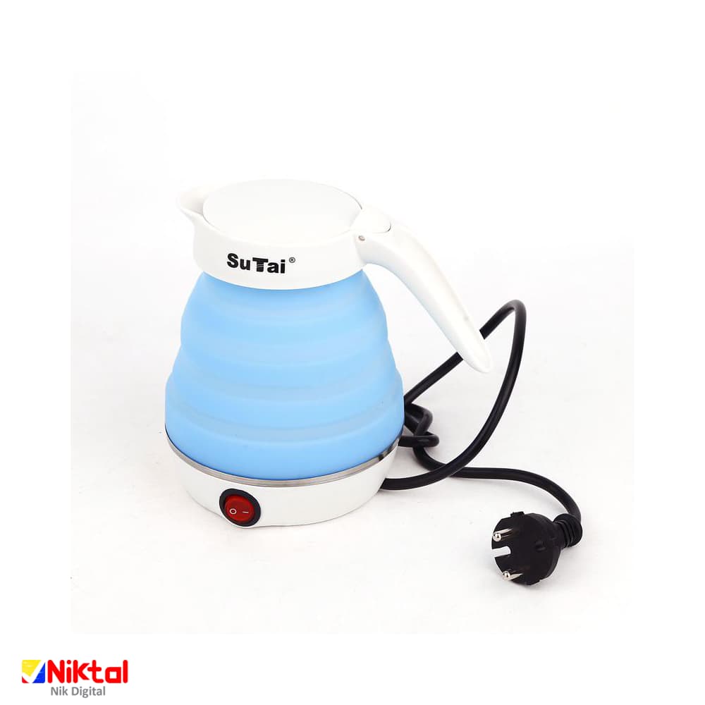 کتری برقی سیلیکونی تاشو مسافرتی Sutai ST5291 | با سیلیکون مقاوم به حرارت — تصویر ۴