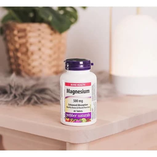 منیزیم وبر نچرالز 500 میلی گرم 60 عدد Webber Magnesium — تصویر ۲
