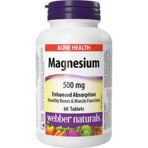 منیزیم وبر نچرالز 500 میلی گرم 60 عدد Webber Magnesium