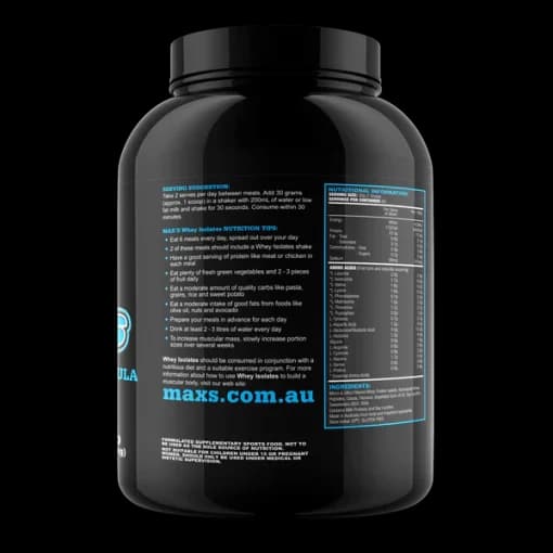 پروتئین وی ایزوله مکسس 1.82 کیلوگرم MAX’s WHEY ISOLATES — تصویر ۳
