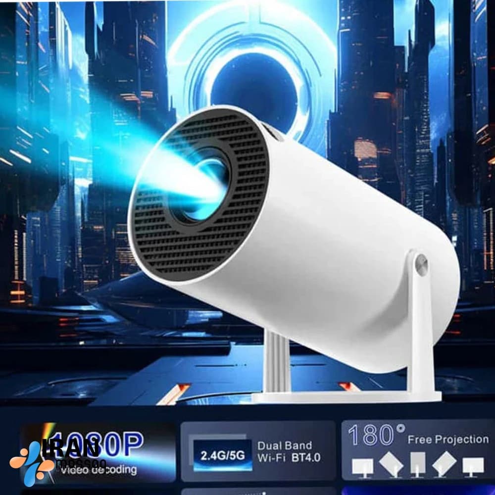 ویدئو پروژکتور مدل HY300A | سیستم‌عامل اندروید | WiFi داخلی و وضوح تصویر 1080P — تصویر ۶
