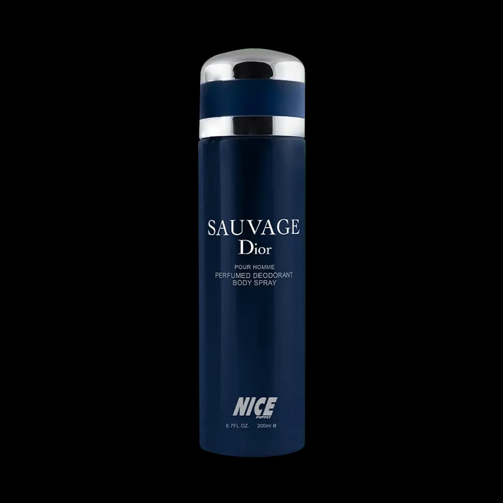 اسپری بدن مردانه نایس پاپت مدل Sauvage Dior حجم 200 میلی لیتر
