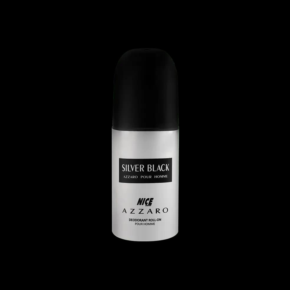 مام رول ضد تعریق مردانه نایس پاپت مدل Azzaro Silver Black حجم 60 میلی لیتر