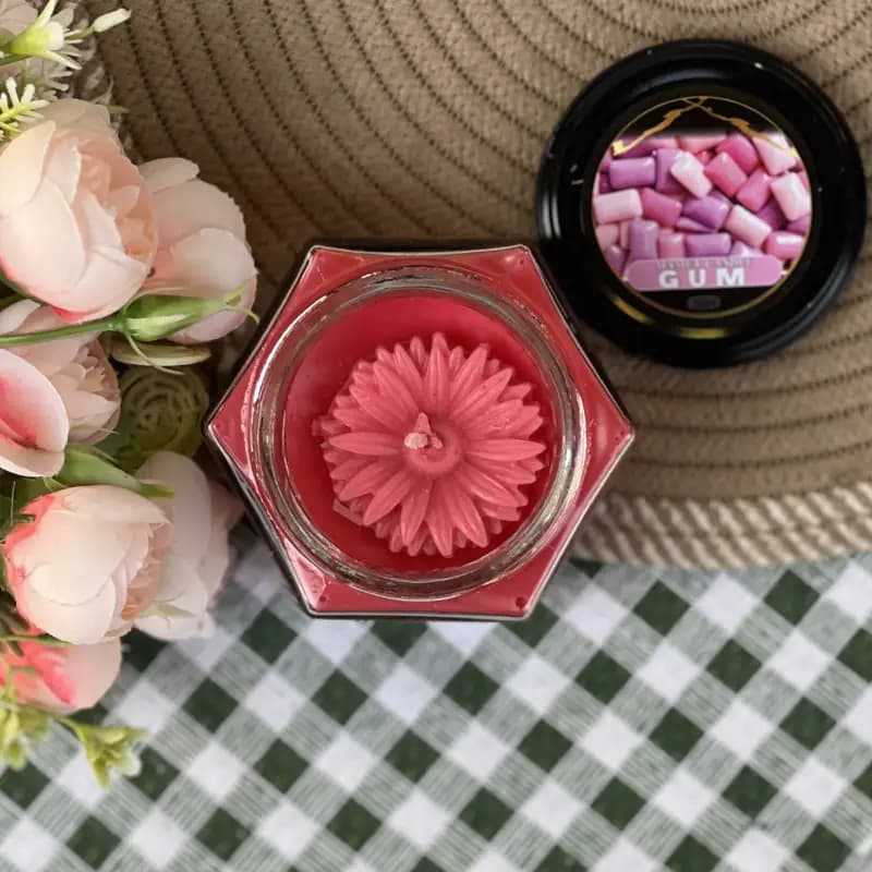 شمع عطری لیوانی بزرگ ادامس — تصویر ۲