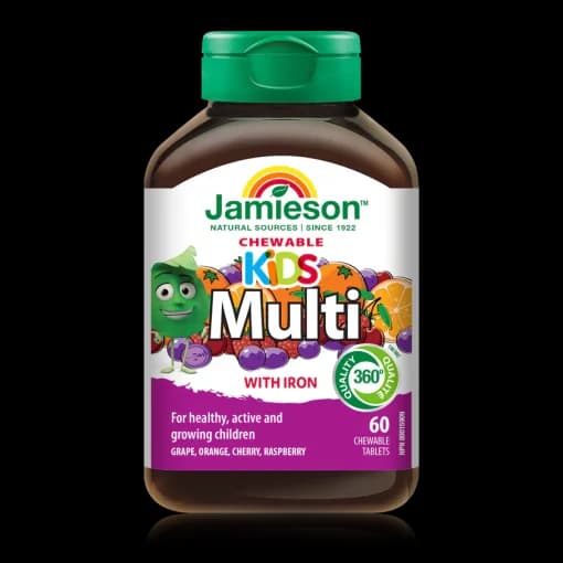 مولتی ویتامین کودکانه جمیسون 60 عدد Jamieson Kids Chewable Multi