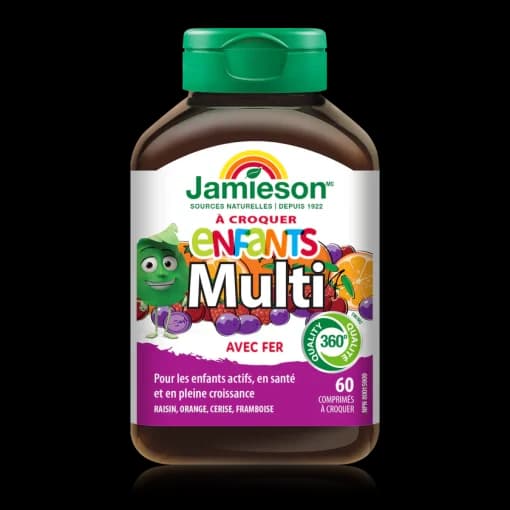 مولتی ویتامین کودکانه جمیسون 60 عدد Jamieson Kids Chewable Multi — تصویر ۳