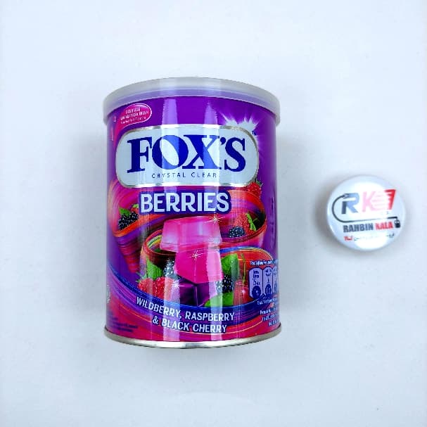 آبنبات فاکس میوه های قرمز قوطی180 گرمی FOXS