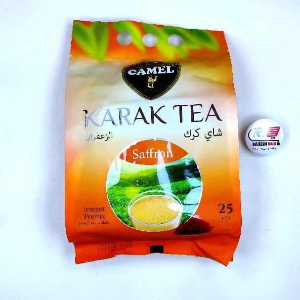 چای کرک زعفرانی کمل 25عددی ساشه ای camel