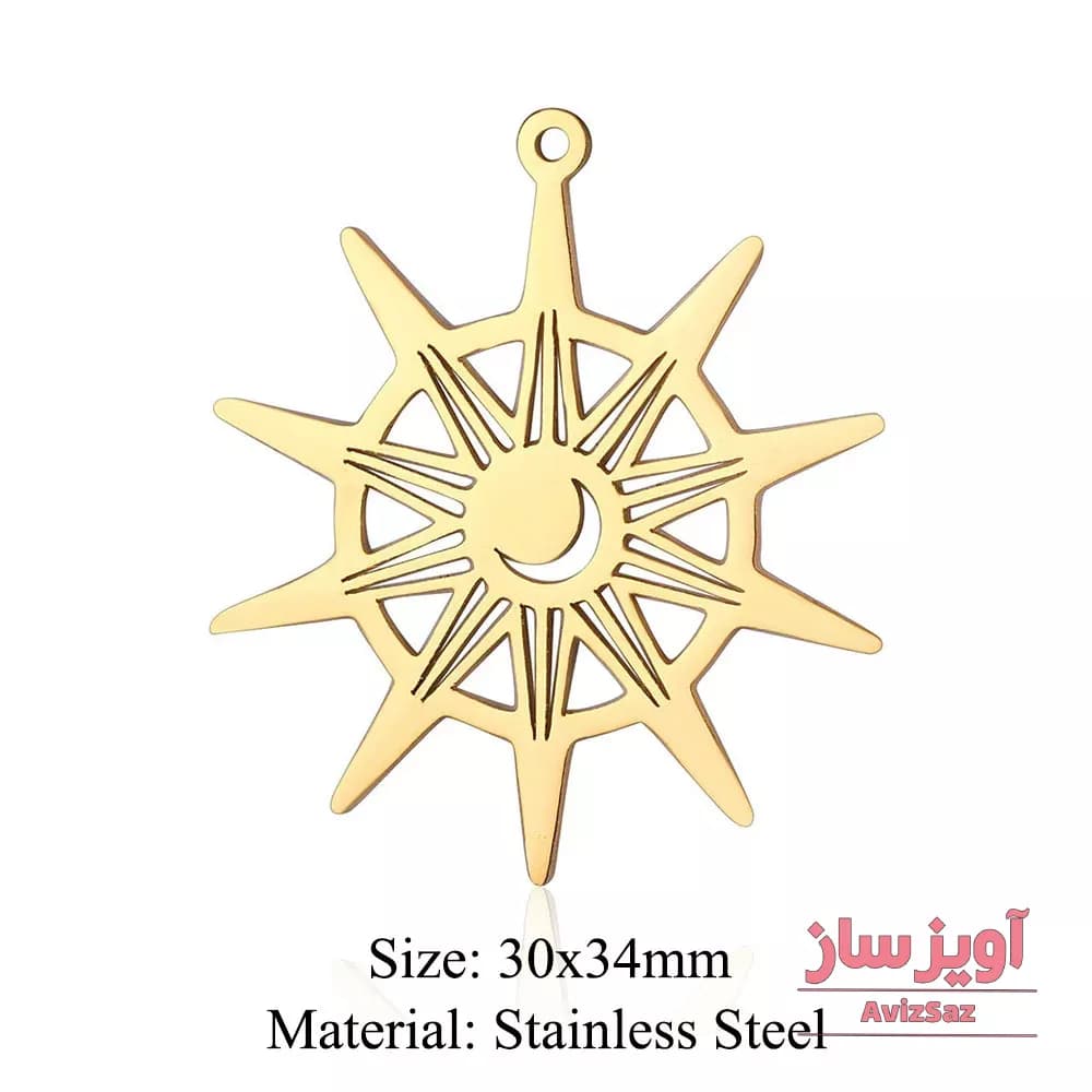 گردنبند ماه و خورشید کد 101553