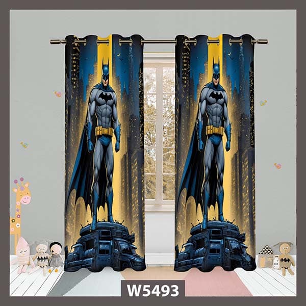 پرده پانچی پسرانه طرح بتمن کد W5493