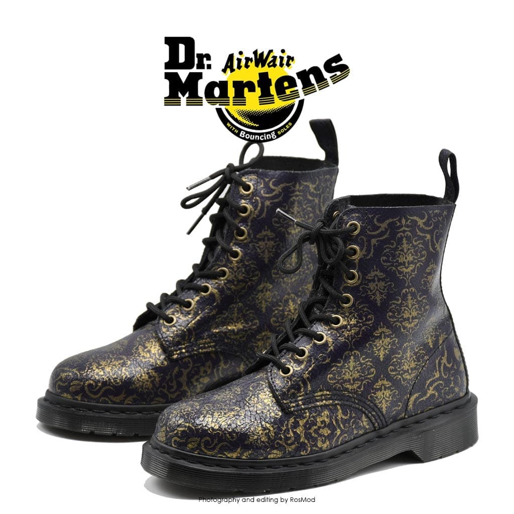 بوت دکتر مارتینز – Dr Martens Pascal Purple Baroque Cristal Suede — تصویر ۲