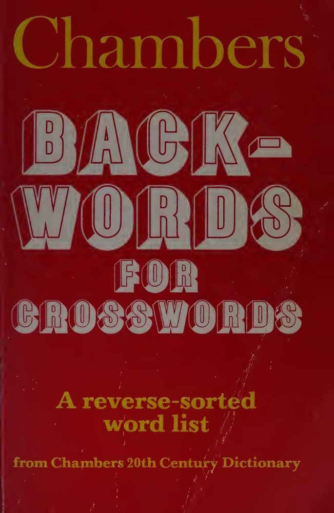 کتاب Back Words for Crosswords (واژه‌های معکوس برای جدول کلمات متقاطع) نسخه انگلیسی PDF | راجر ال. شوارتز