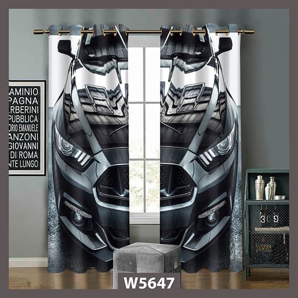 پرده طرح اتومبیل سوپر اسپورت کد W5647